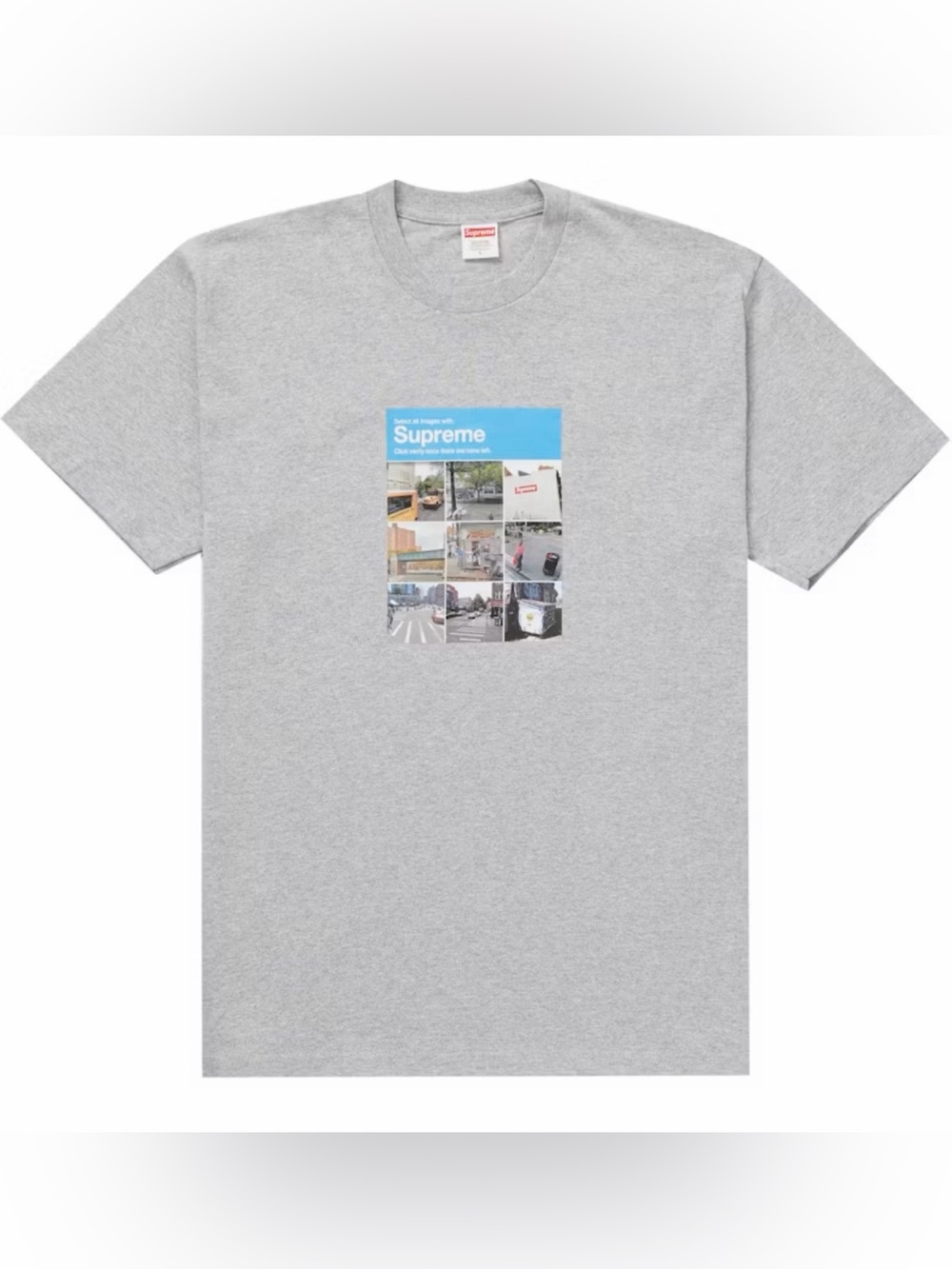 Supreme Verify Tee Heater Grey
Men’s Size: L 90% Cotton